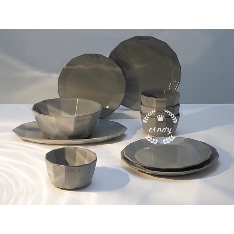 Staub 史大伯 新品鑽石系列 陶瓷碗盤 很美哦💗💗💗