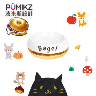 【PUMIKZ 波米斯】⭐全新配色 Bagel🥯貝果陶瓷防蟻碗 犬貓適用 設計堅持 熱銷參展🐧質感再升級 台灣生產製造