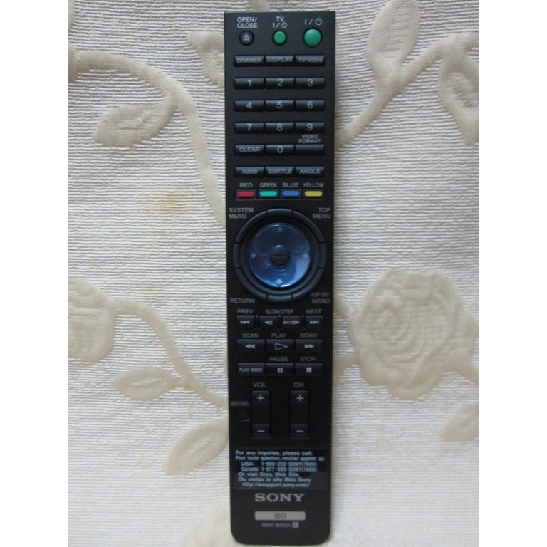 SONY RMT-B101A BD 藍光DVD播放機遙控器
