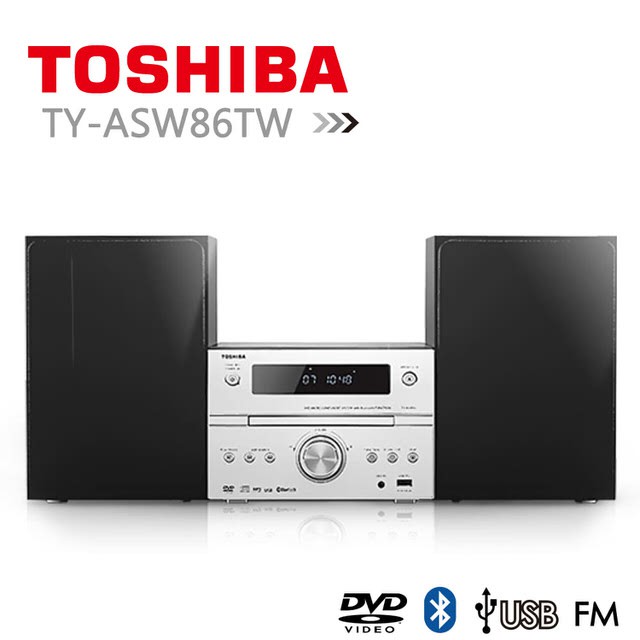 福利品狀況新【TOSHIBA】DVD/MP3/USB/藍芽床頭音響 TY-ASW86TW