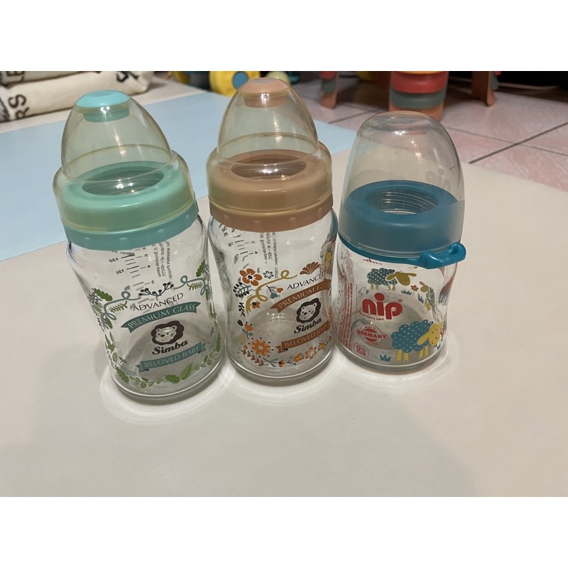 180ml 小獅王+120ml nip 二手奶瓶