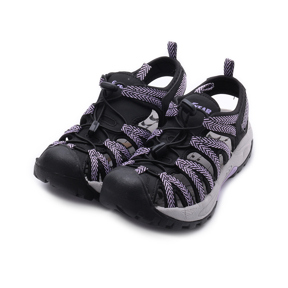 GOODYEAR 織帶護趾水陸鞋 黑紫 GAWS12637 女鞋