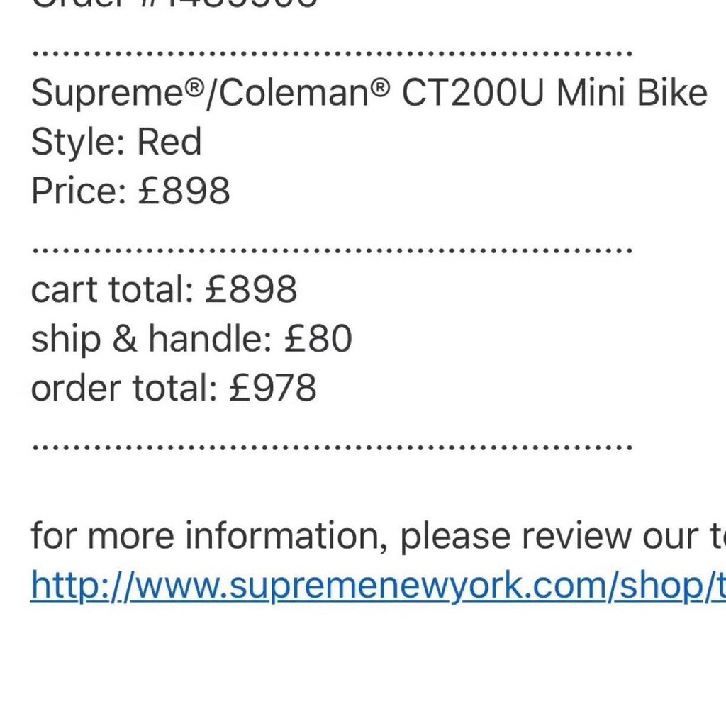 supreme coleman bike price