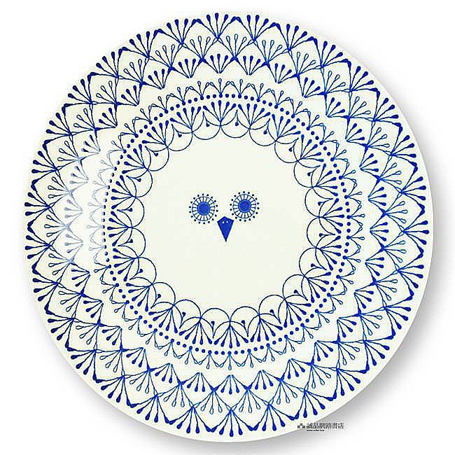 Sango Mikke peekaboo Plate/ L/ Owl 盤子 誠品