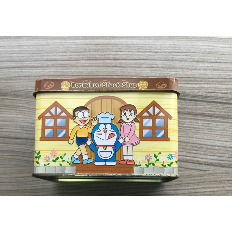 小叮噹 哆啦A夢 (黃色）鐵製收納盒 置物盒