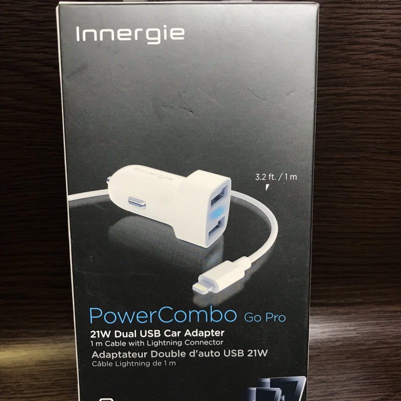 【Innergie】PowerCombo Go Pro 21瓦雙USB快速車充組