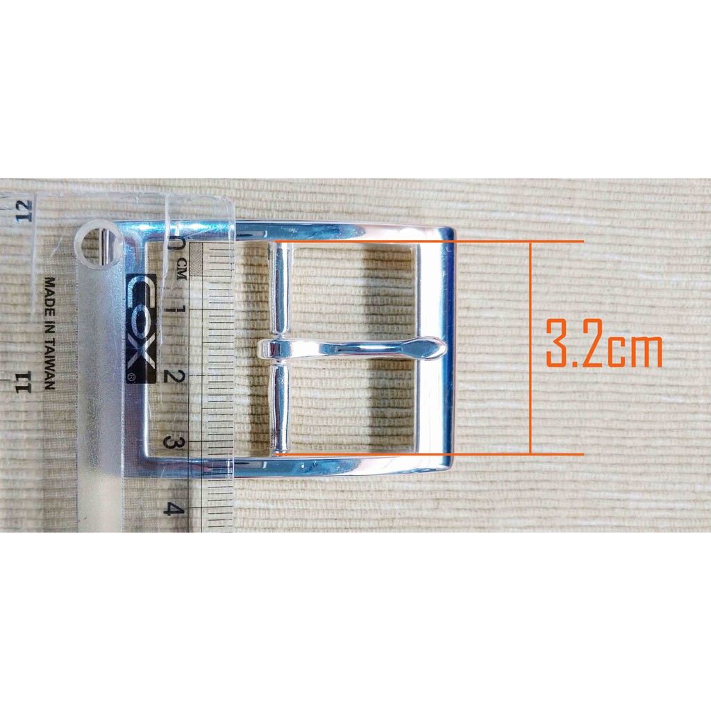 🐇娜娜的家💖日型皮帶頭  真空電鍍 鏡面亮銀色  內徑30~32MM = 1吋半=1.5" 超輕量