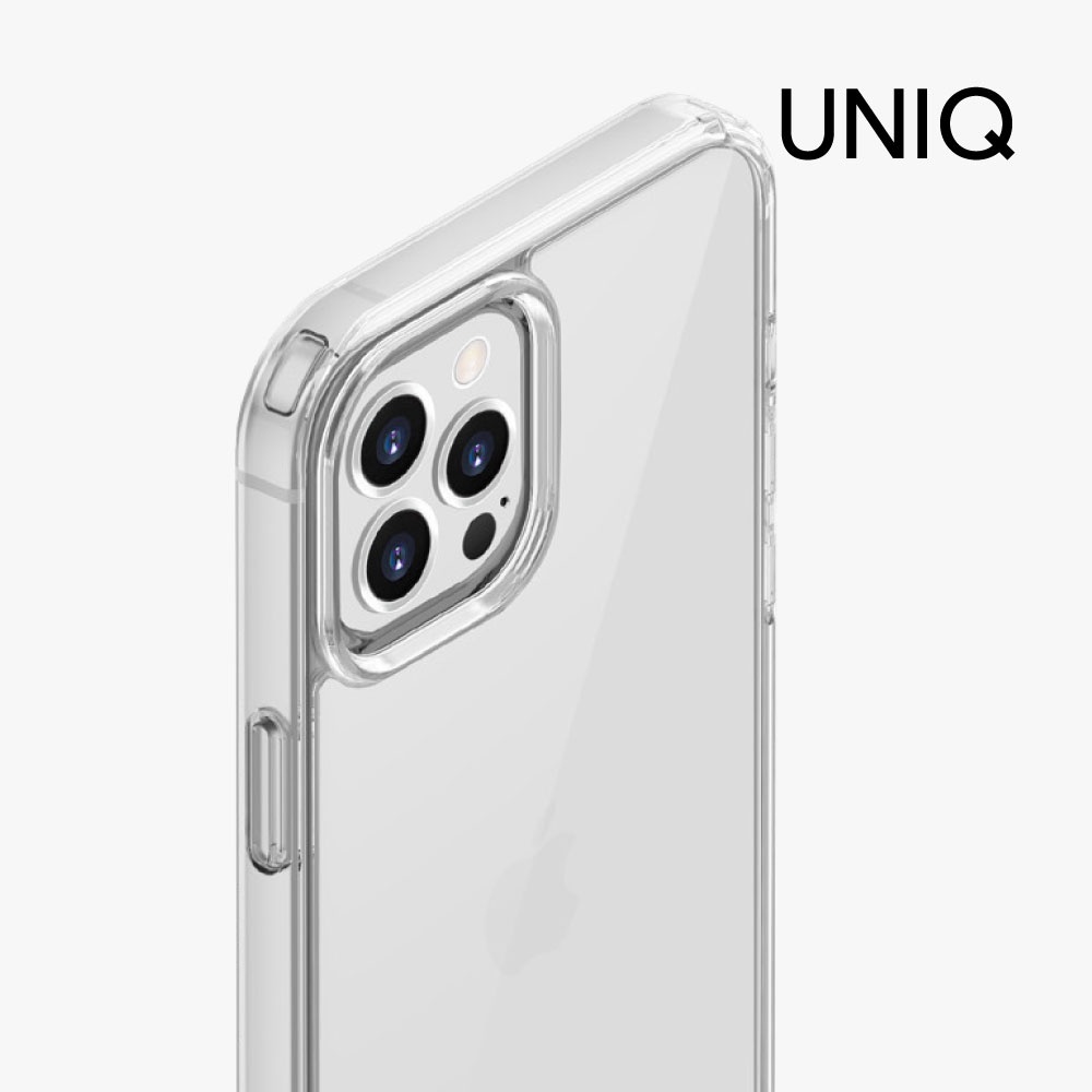 【UNIQ】iPhone 12/11/Pro/Max/SE 3/2 抗震透亮手機保護殼(Lifepro)｜手機殼 透明殼