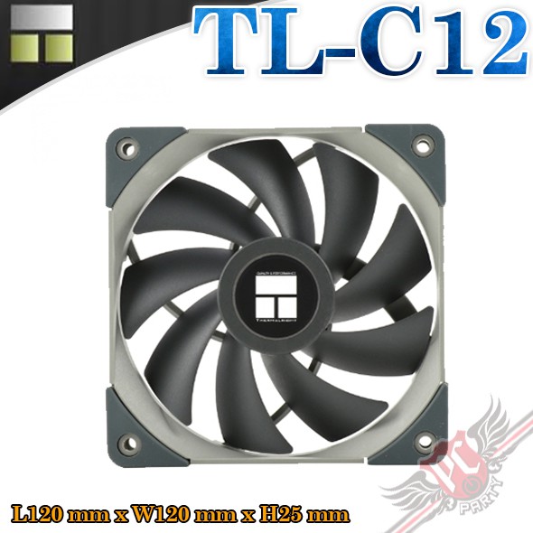 利民 Thermalright TL-C12 12公分PWM 風扇 PC PARTY