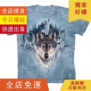 【T'factory】The Mountain正美國現貨T恤 (S/M/L號) 藍月狼短袖Tee