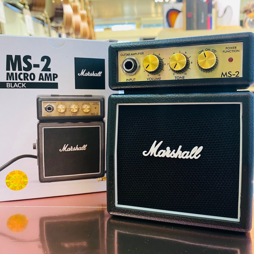 ﹝金鈺樂器﹞Marshall MS-2 迷你電吉他音箱Micro Stack 黑色 1W