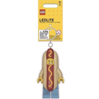 樂高 LEGO 熱狗人鑰匙圈 LED燈 手電筒