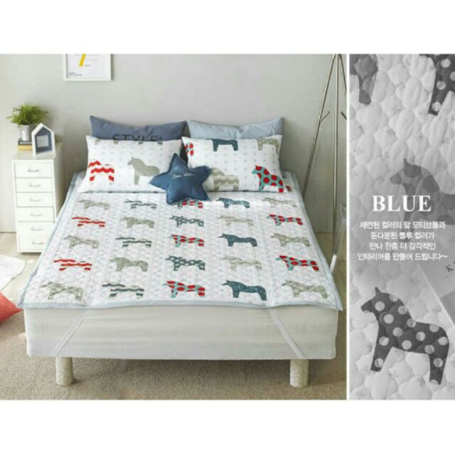 🐻韓國品牌👶【PRIELLE】小馬超細纖維絎縫防水墊。防水床墊。保潔墊