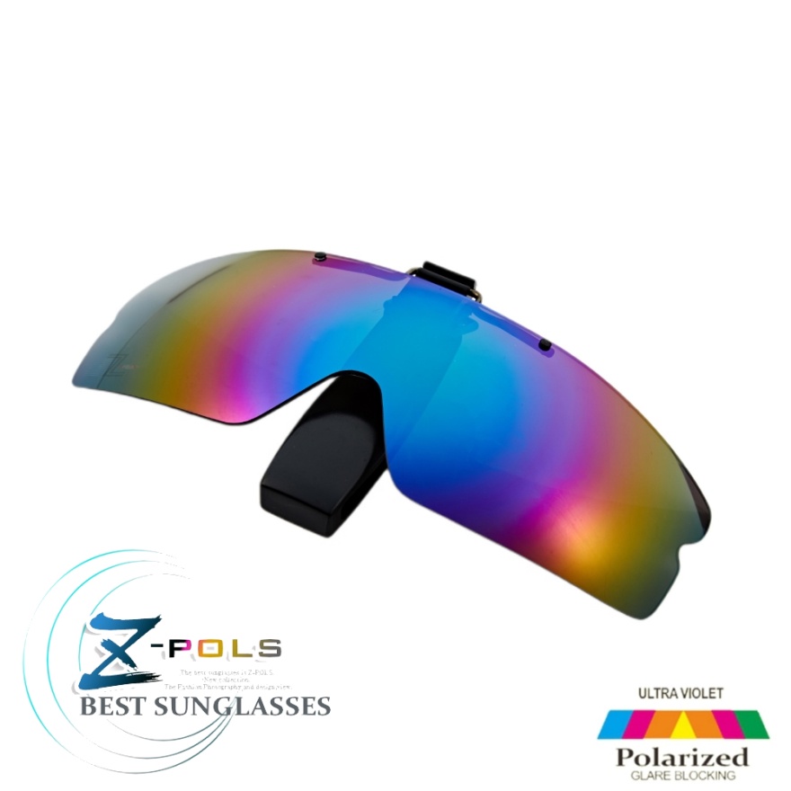 【Z-POLS】新型頂規款式多角度可調設計 Polarized寶麗萊PC級偏光抗UV400帽夾式 夾帽式太陽眼鏡