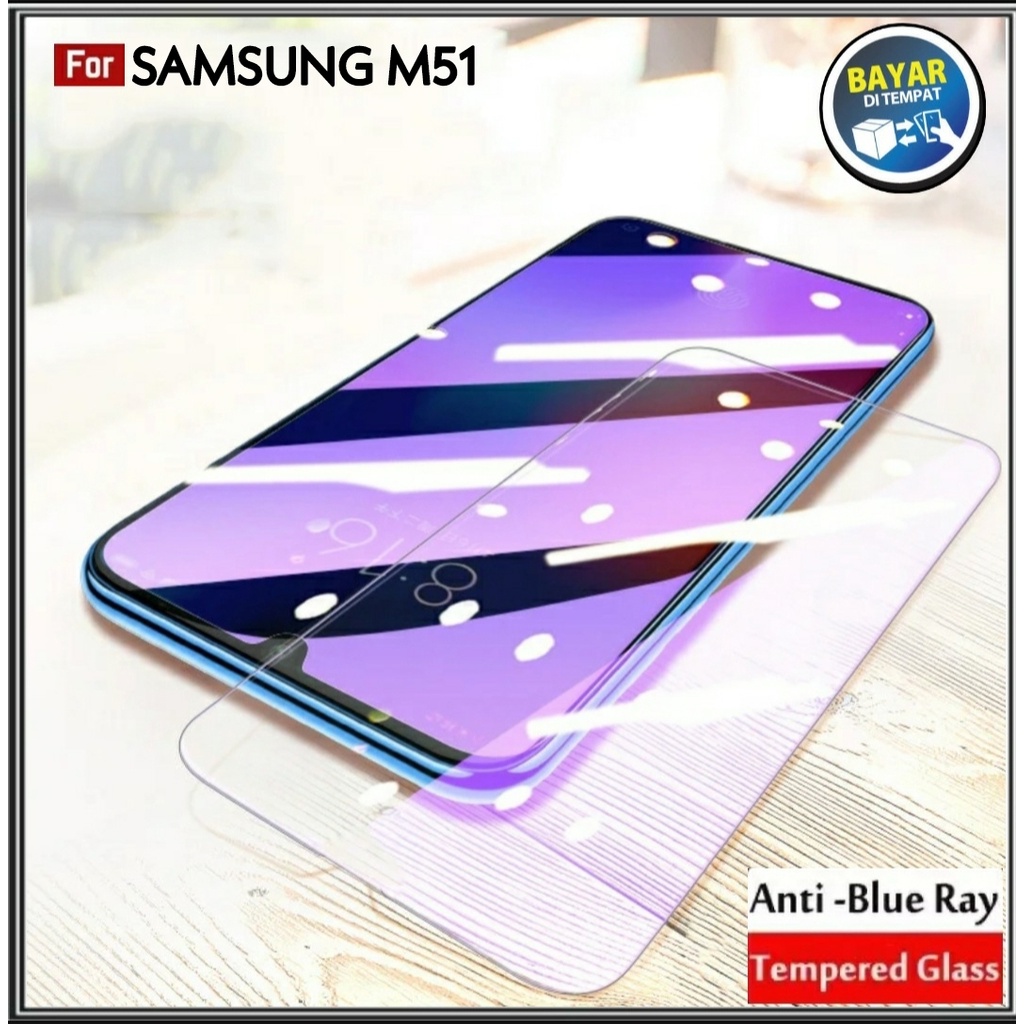 SAMSUNG Mondi Store 鋼化玻璃藍光適用於三星 Galaxy M51 防刮玻璃