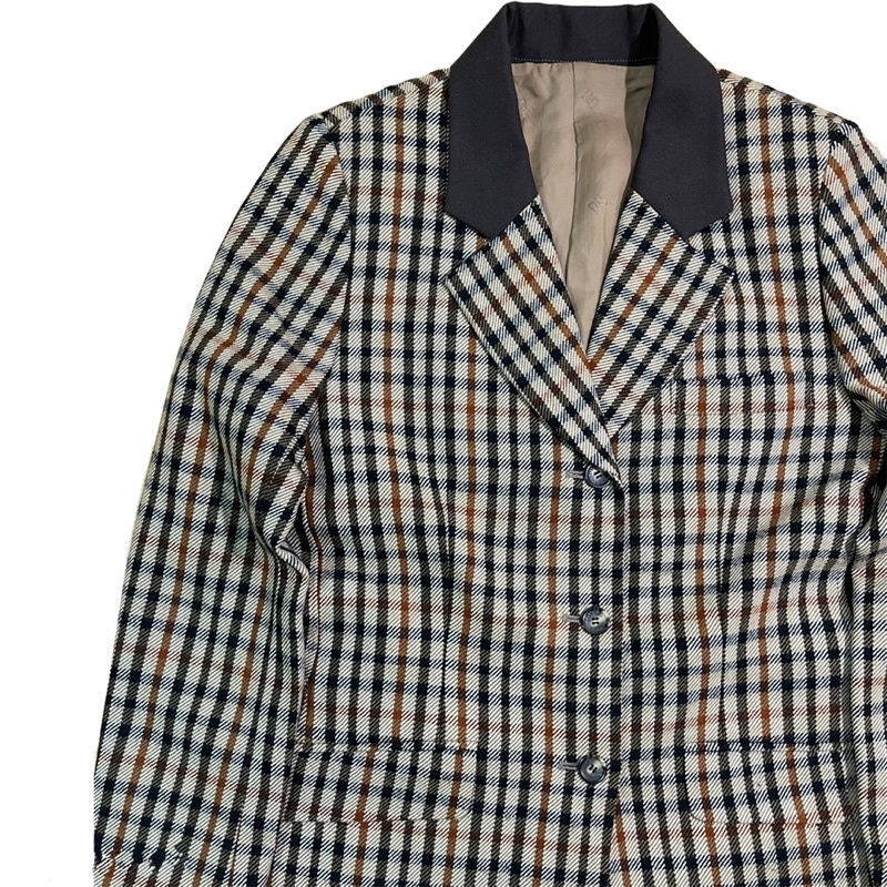 顛復古⚡️日本製倫敦品牌Daks經典格紋西裝外套❤️男女皆可