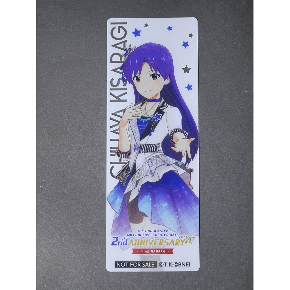 [加冰 已斷貨] (全新) 偶像大師 百萬人演唱會 MLTD 日本 2週年 會場限定特典 塑膠書籤 如月千早