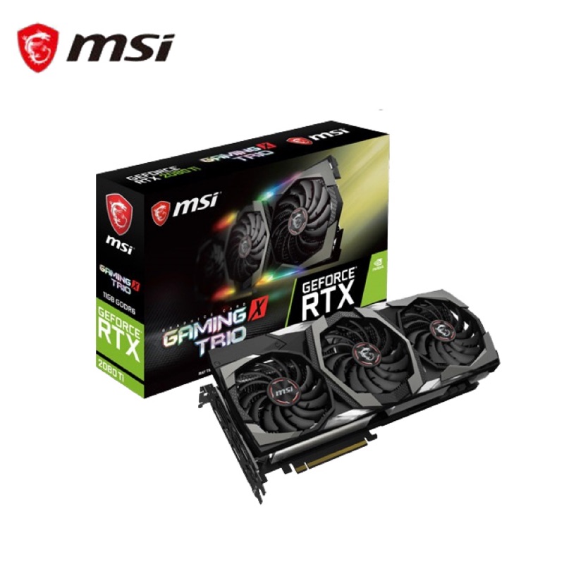 MSI 微星GeForce RTX2080ti  Gaming X Trio 11G 顯示卡