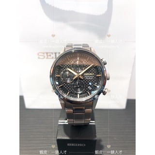 SEIKO精工 CS 鈦金屬三眼計時手錶 (8T67-00N0D/SSB391P1)-SK027