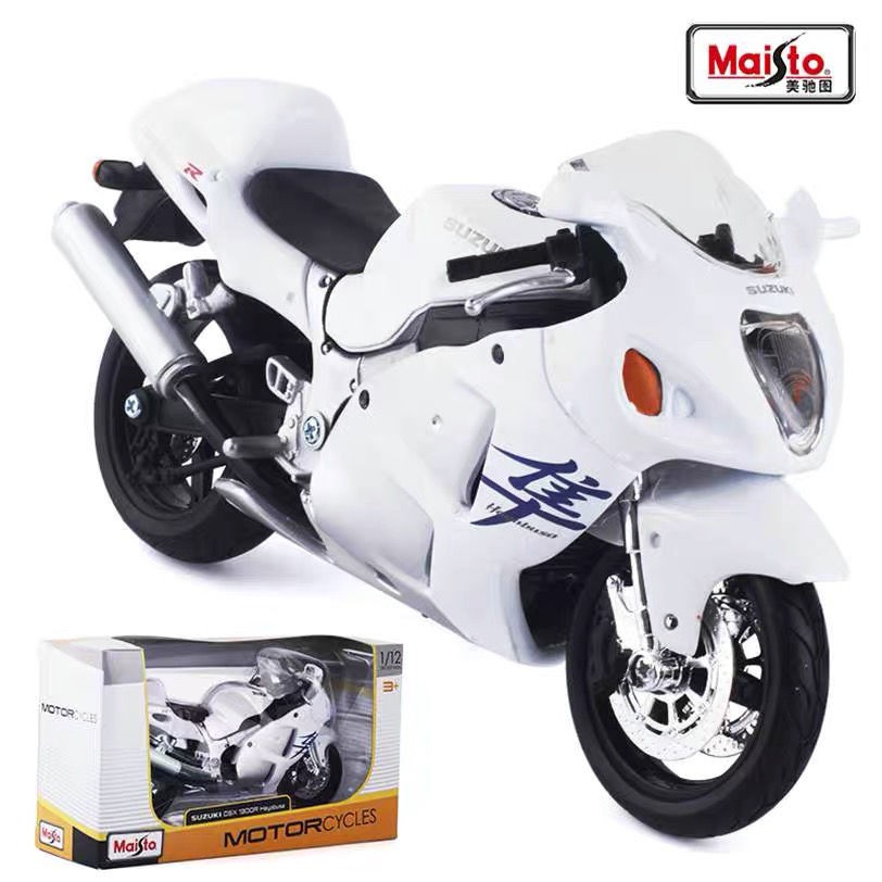 新品熱賣 美馳圖1 12 Suzuki Gsx 1300r 鈴木隼模型合金玩具擺件收藏送男友 蝦皮購物