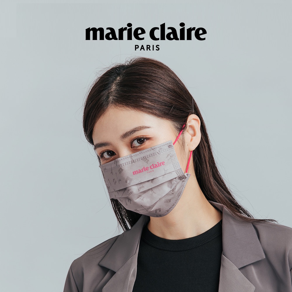 【ONEDER旺達】Marie Claire 美麗佳人一般醫療口罩(10入組) 平面醫療口罩 MC-BZ003 聚泰製造