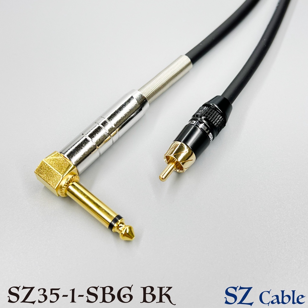 台灣製 純銅 手工 一對 RCA轉 6.3mm 彎頭 L頭 訊號線 AV端子 RCA對TS 音源線
