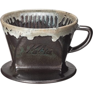 代購 日本限定 Kalita 砂岩 波佐見燒 黑釉 咖啡濾杯