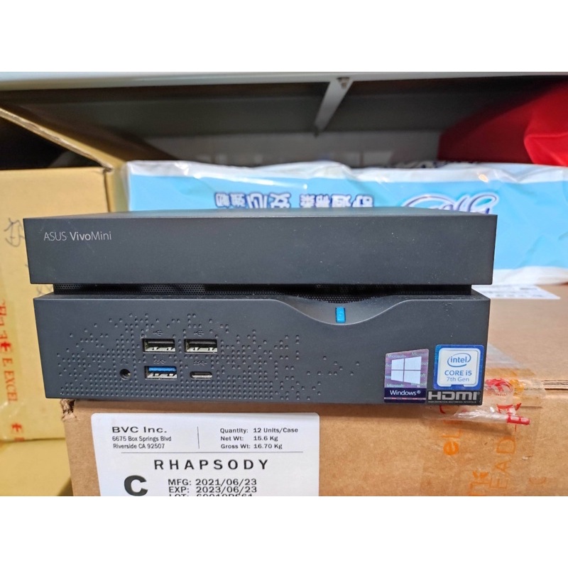 送咖啡 華碩 VIVO MINI PC VC66 迷你電腦主機 良品 I5-7400 8G 480G SSD 01專用