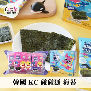 韓國 KC 碰碰狐 海苔 鯊魚寶寶 無調味海苔 無鹽海苔 PINK FONG