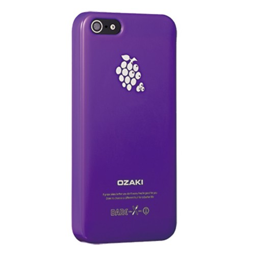 Ozaki O!Coat Fruit iPhone SE / 5 / 5S 超好吃 水果 手機保護殼-葡萄紫