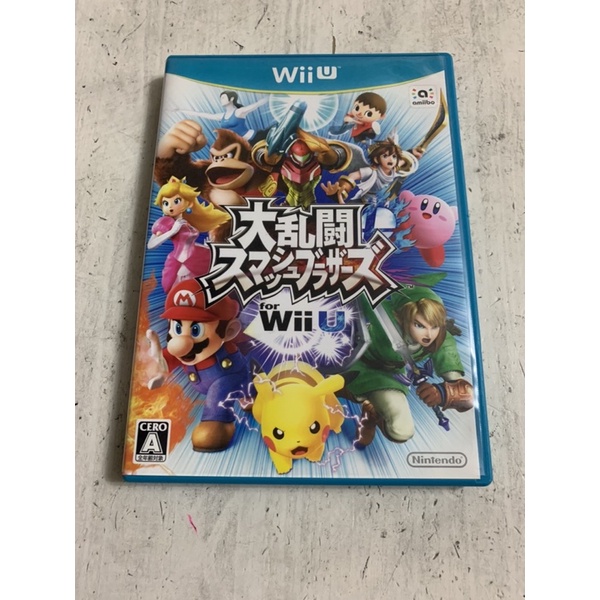 Wii U Wiiu 任天堂明星大亂鬥｛二手日版｝附說明書有些破損有用膠帶黏貼