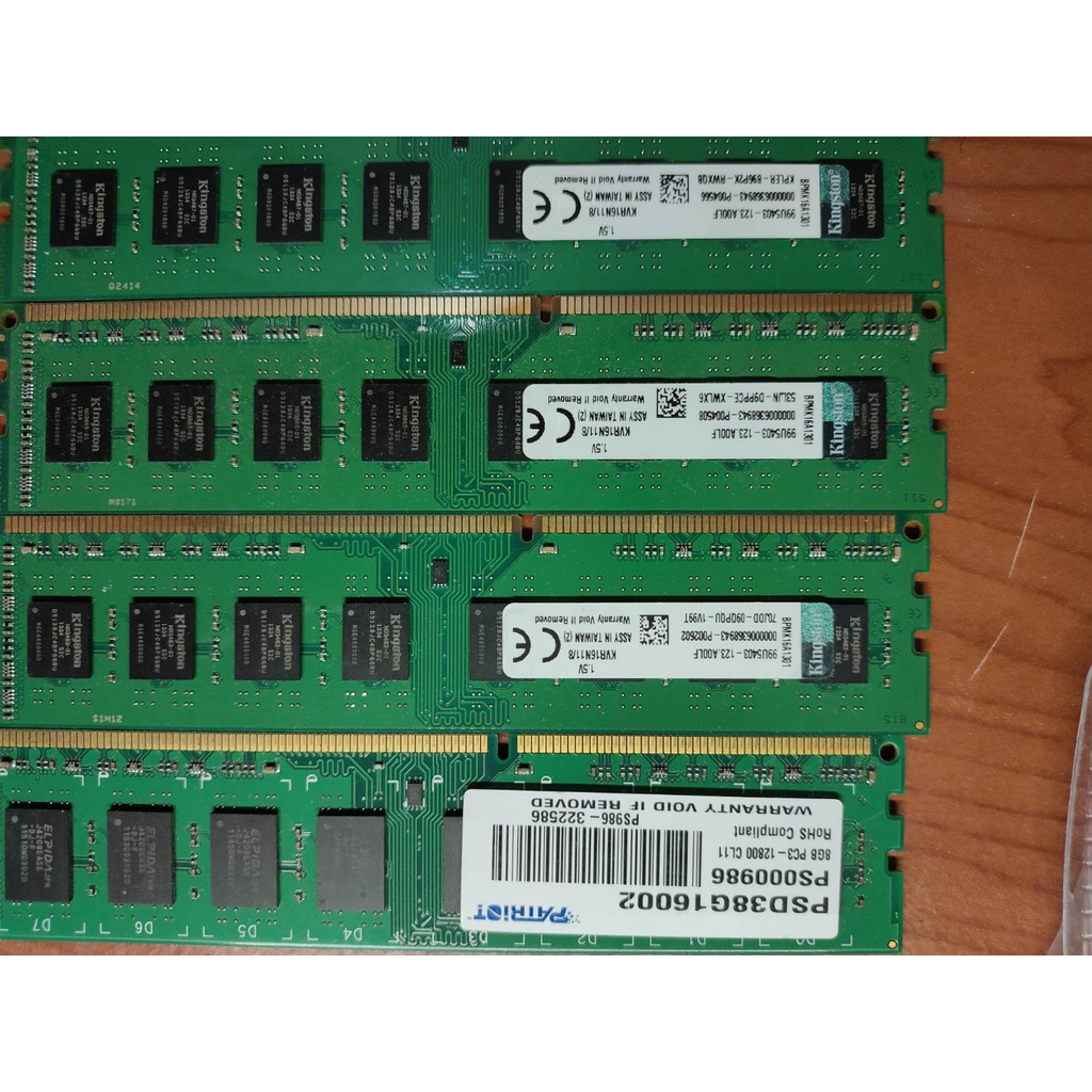 金士頓 DDR3 1600 8G 16G 終身保固 創見 Patriot 美商博帝