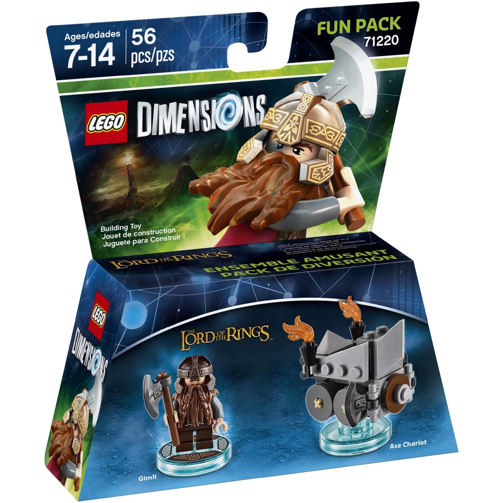 LEGO 樂高 Dimensions 次元系列 魔戒 Gimli 金靂 矮人 71220