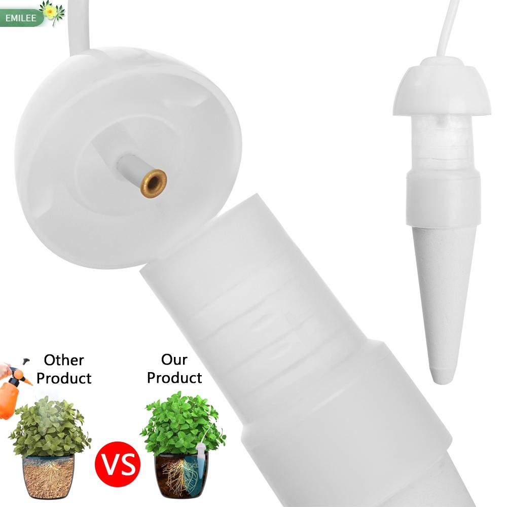 Emilee 便利性自動滴灌灌溉園藝工具抽水植物澆水花盆家用手動調節澆水系統 蝦皮購物