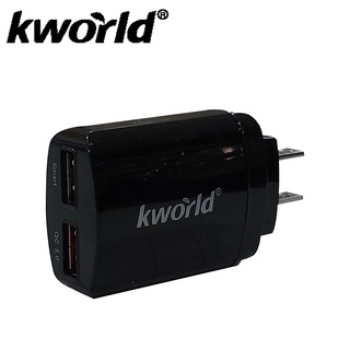 【Kworld 廣寰】QC3.0 2孔高速快充充電器 適用iPhone / iPad / Android