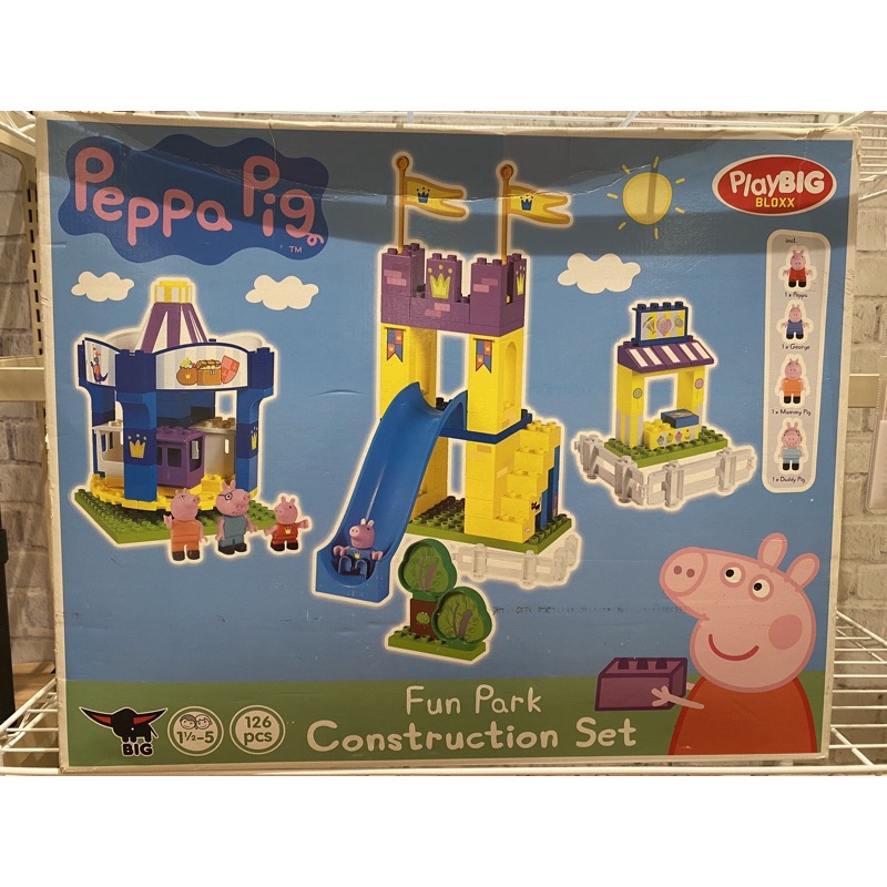 BIG PlayBIG BLOXX 義大利製 佩佩豬 英國 粉紅豬小妹 公園 積木 玩具 peppa  pig