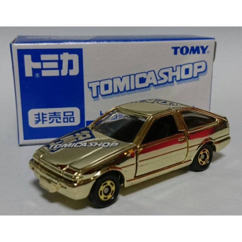 TOMY TOMICA SHOP 日本 專賣店 限定 非賣品 非売品 金 金色 TOYOTA AE86 86 頭文字D