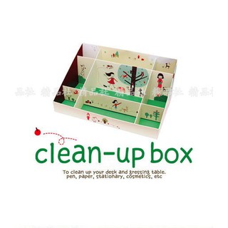 ☆豪麥網☆韓國熱賣 Clean up Box可愛DIY桌面整理收納盒