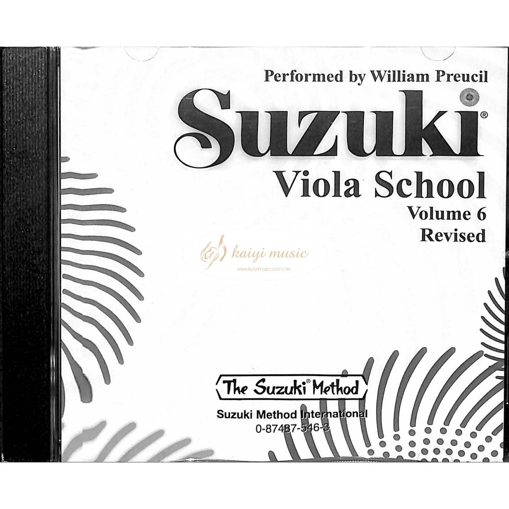 【凱翊︱AF】鈴木中提琴教本第6冊之〔CD〕Suzuki Viola School CD Vol. 6