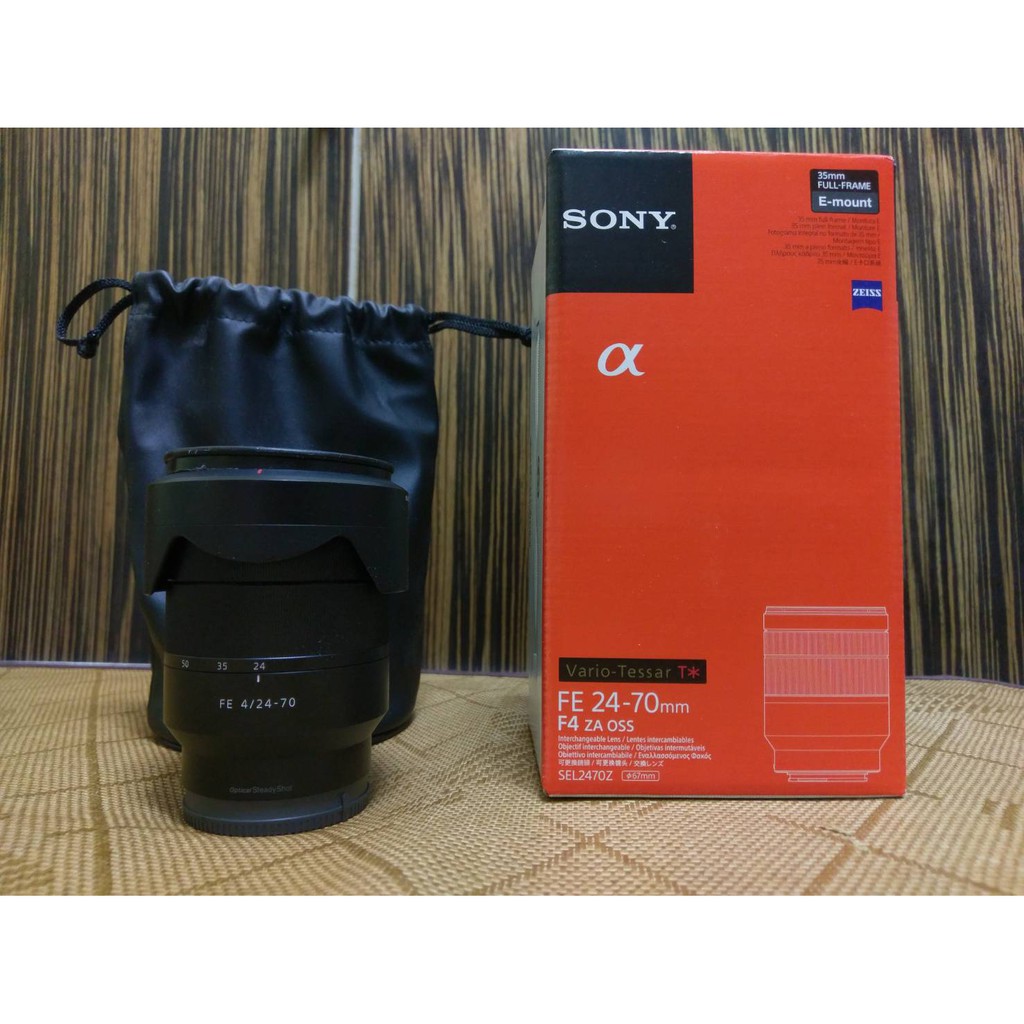 SONY 卡爾蔡司 T* FE 24-70mm F4 ZA(九成新)附上SCHNEIDER DIGITAL多層鍍膜偏光鏡