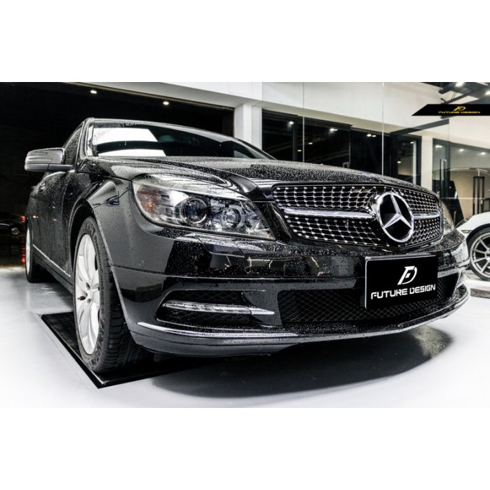 【Future_Design】賓士BENZ W204 C300 C250無框式 滿天星水箱罩 08-14年適用