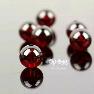 【御金坊手作材料】7A石榴石 酒紅石榴石 6A石榴石手珠 酒紅石榴 水晶 石榴石散珠 散珠 DIY材料
