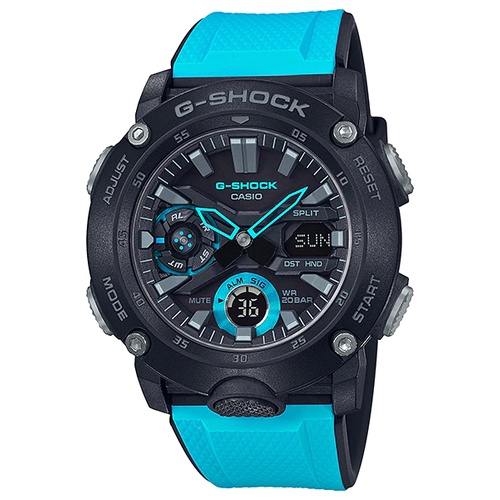 CASIO 卡西歐 (GA-2000-1A2) G-SHOCK【台灣原廠公司貨】運動防水電子錶