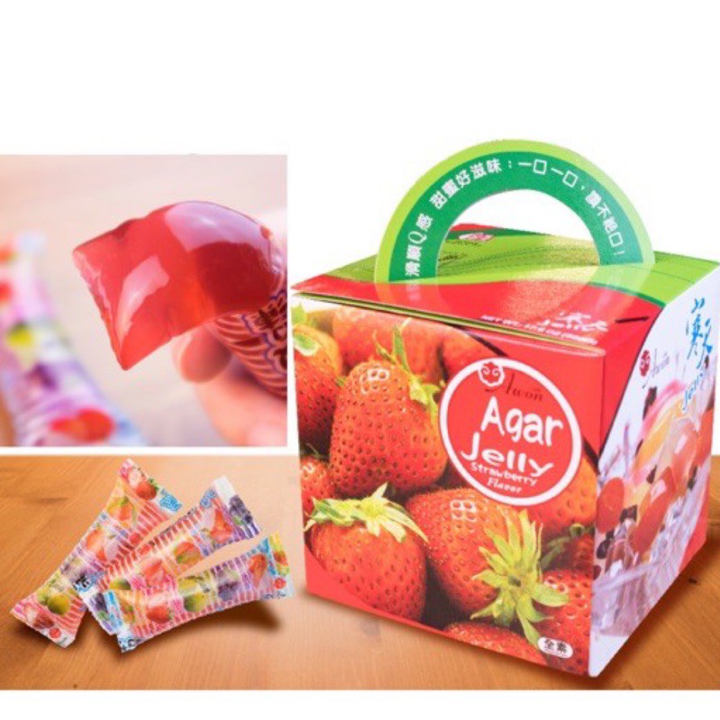 台灣 一米特 寒天Jelly QQ果凍禮盒 草莓風味