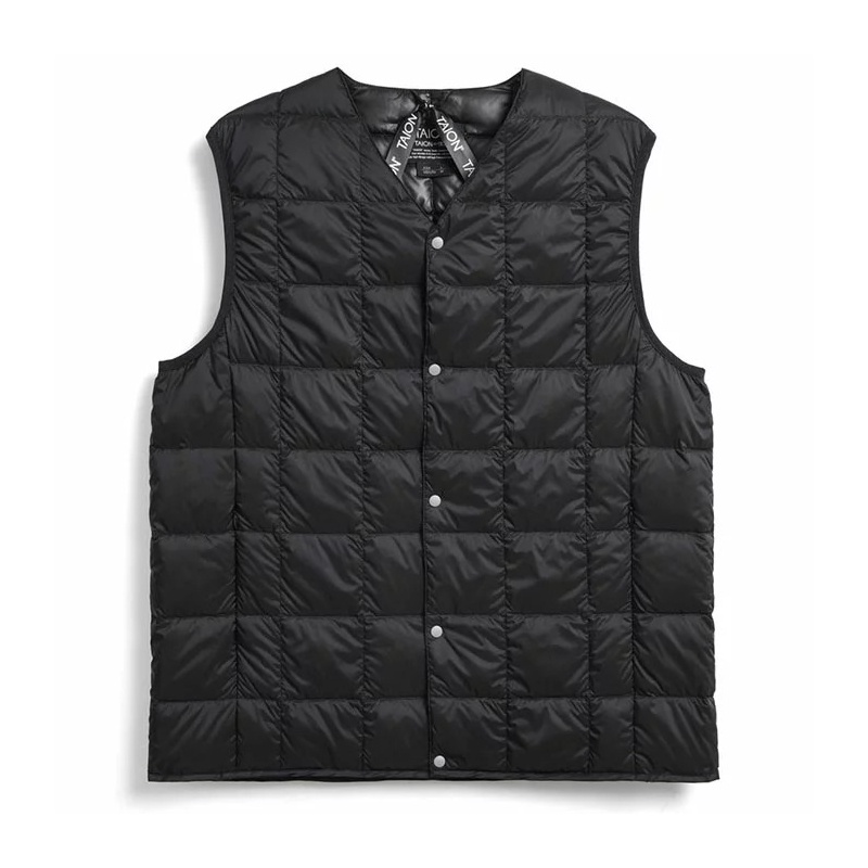 【XIAOLU】 TAION V NECK BUTTON DOWN VEST 體溫 防潑水 羽絨背心 TAION-001