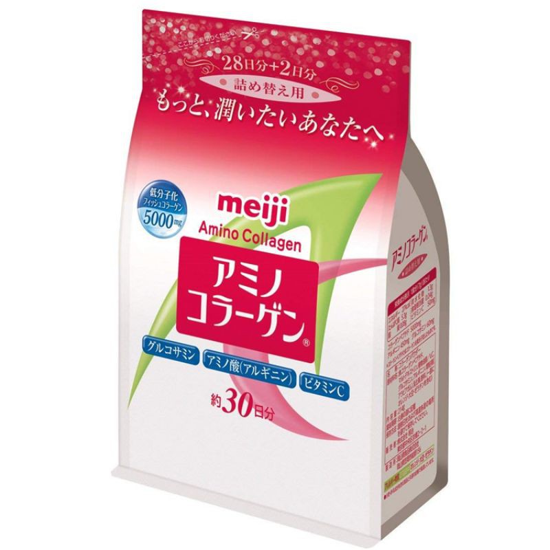 即期【日本帶回現貨】Meiji明治膠原蛋白粉-補充包30日份214g