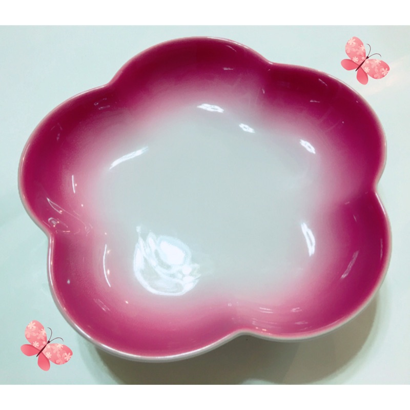 Le Creuset 20cm中深花盤 綻放粉 (Pink Blossom)
