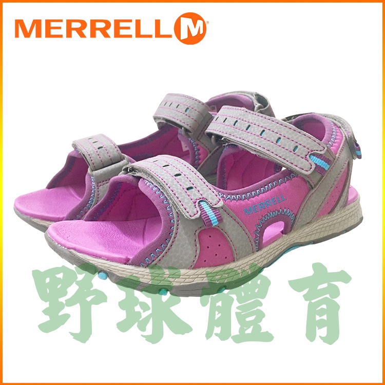 MERRELL 女童 運動涼拖鞋 灰紫 MLK162956