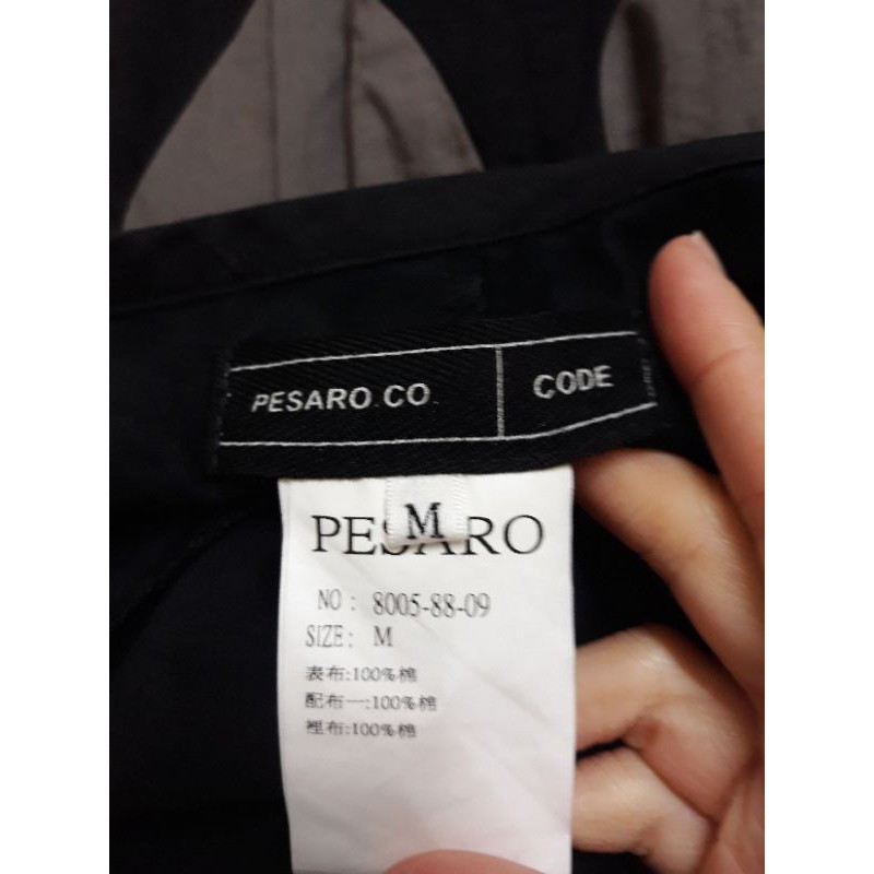 PESARO.CO設計師品牌黑色格紋裙