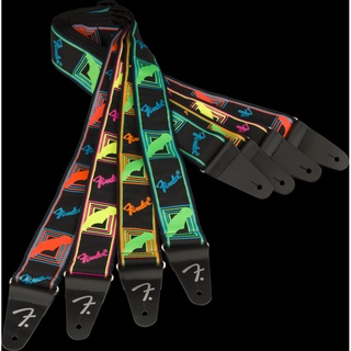 【澄風樂器】Fender NEON MONOGRAM STRAP 螢光 木吉他/電吉他/貝斯/烏克麗麗 背帶